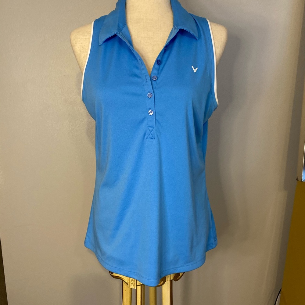 CALLAWAY Sleeveless Golf Shirt Size L